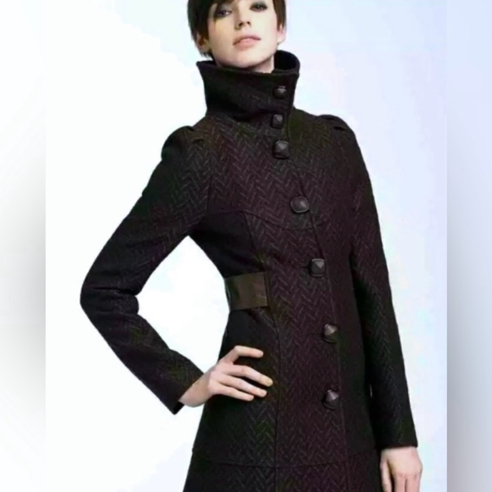 Mackage Retro Tailored Long Wool Jacket